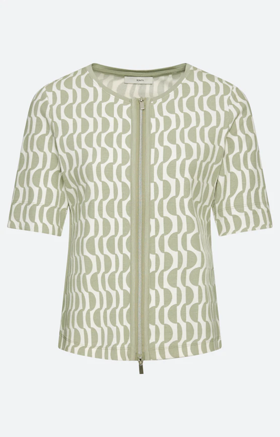 Twinset jasje met print, grasgroen