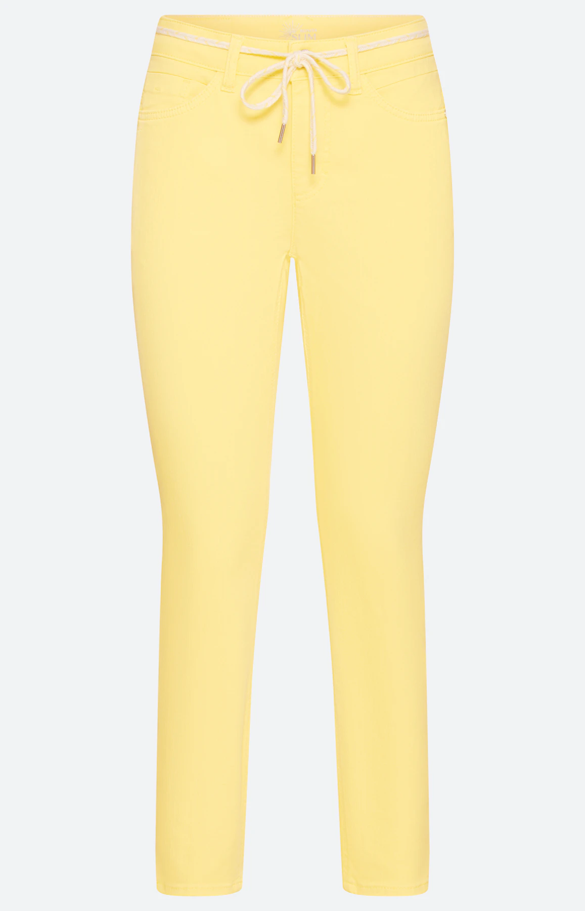 Jeans in slim fit 26 inch, geel