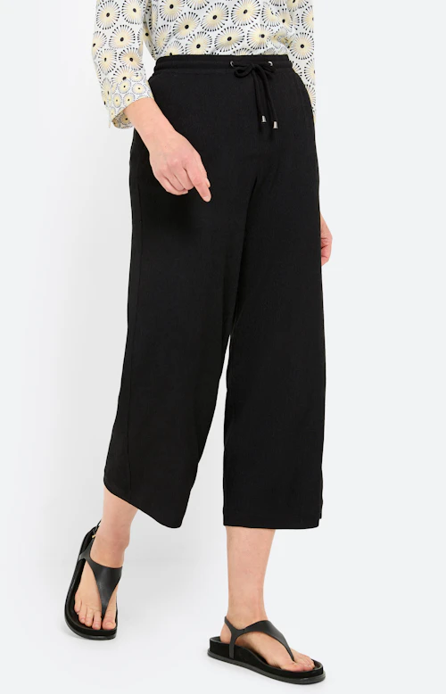 Culotte met rijgkoord 24 inch, zwart