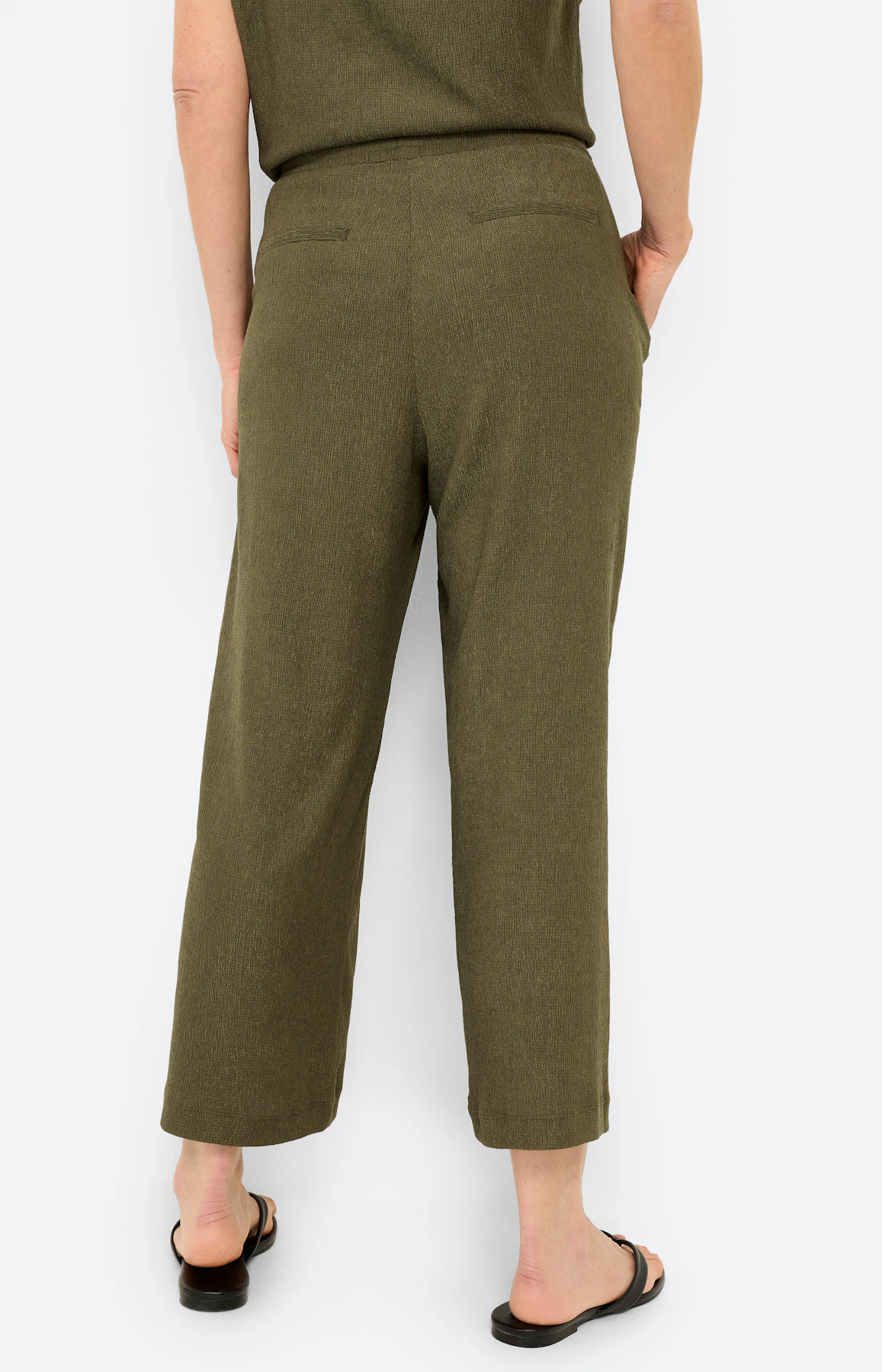 Culotte, rijgkoord 24 inch, donkergroen