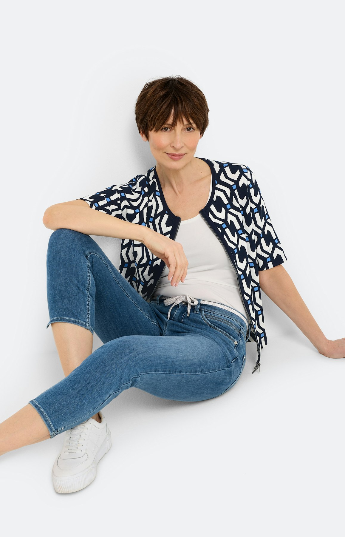 Jeans in slim fit 26 inch, blauw