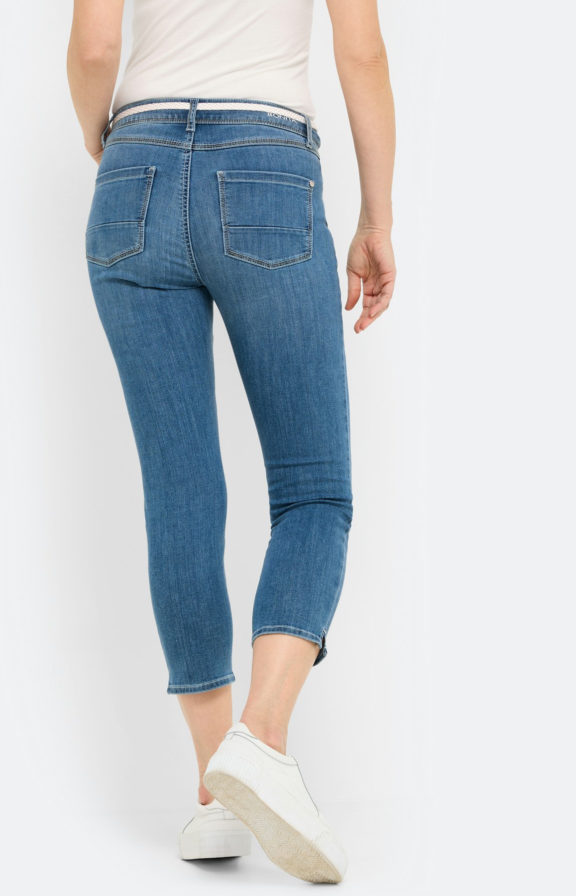 Jeans in slim fit 26 inch, blauw