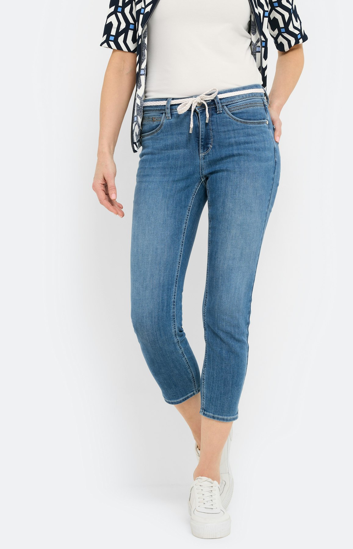 Jeans in slim fit 26 inch, blauw