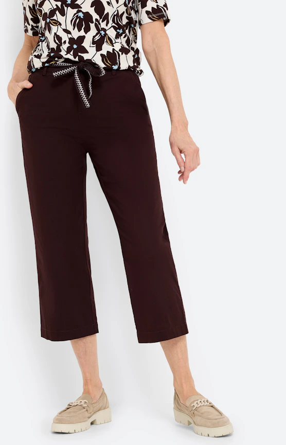 Culotte mit Gürtel 24Inch, dunkelbraun