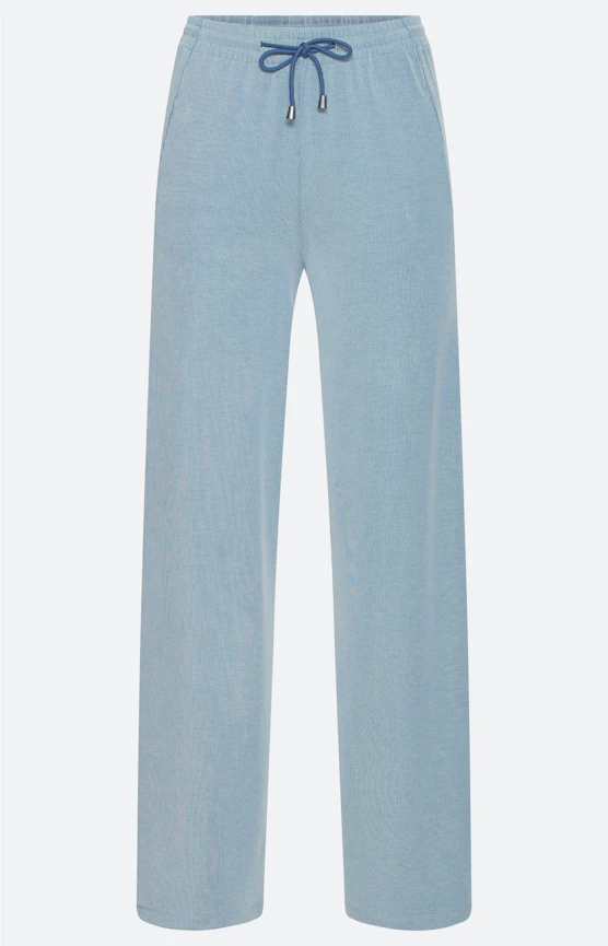 Marlenehose aus Sweat 30Inch, petrol