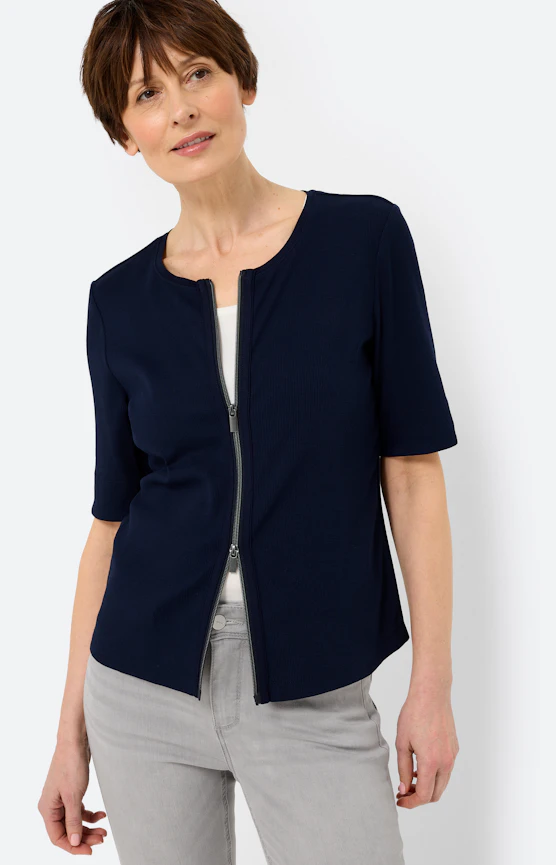 Twinset effen jas, navy