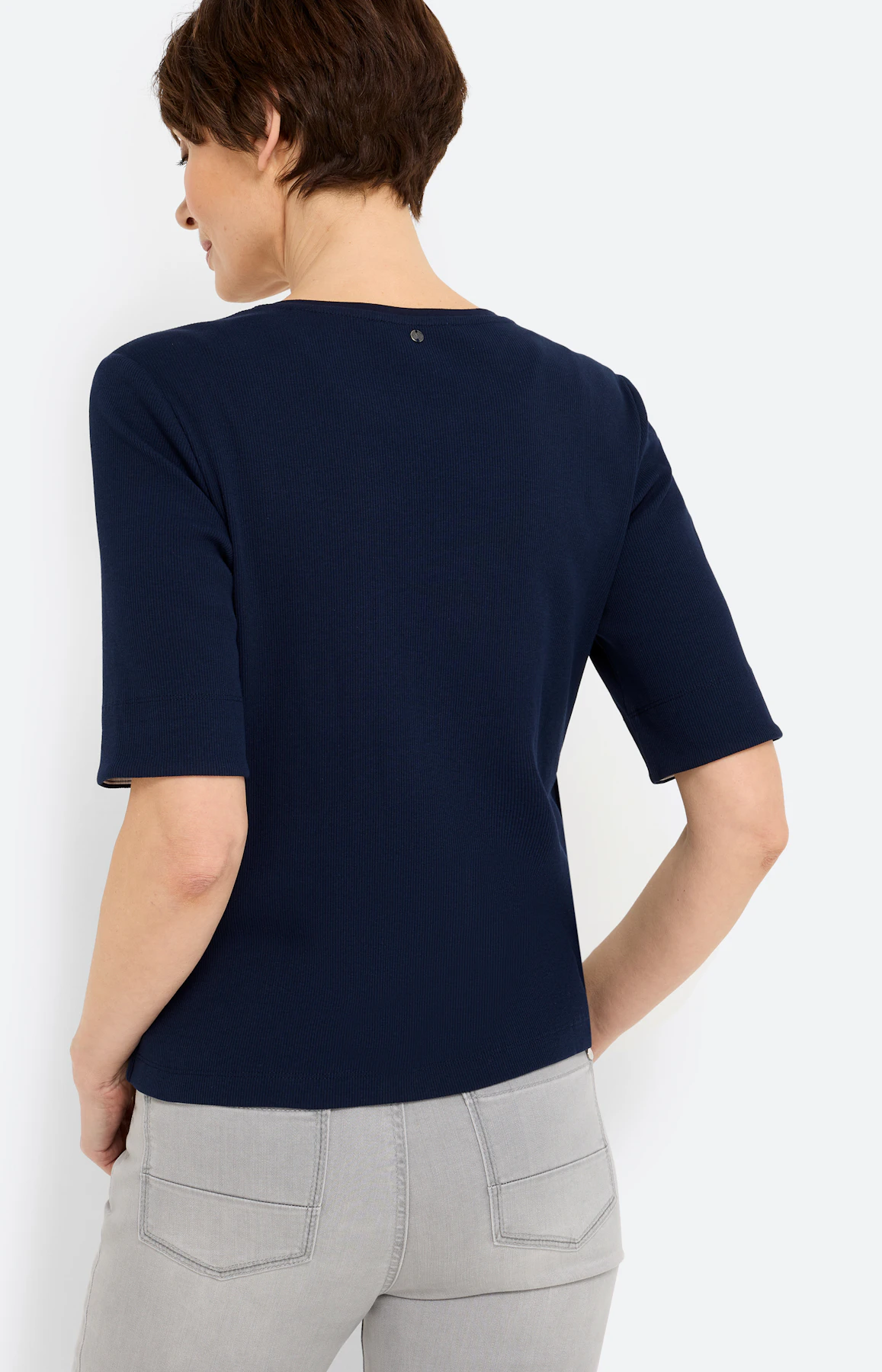Twinset effen jas, navy