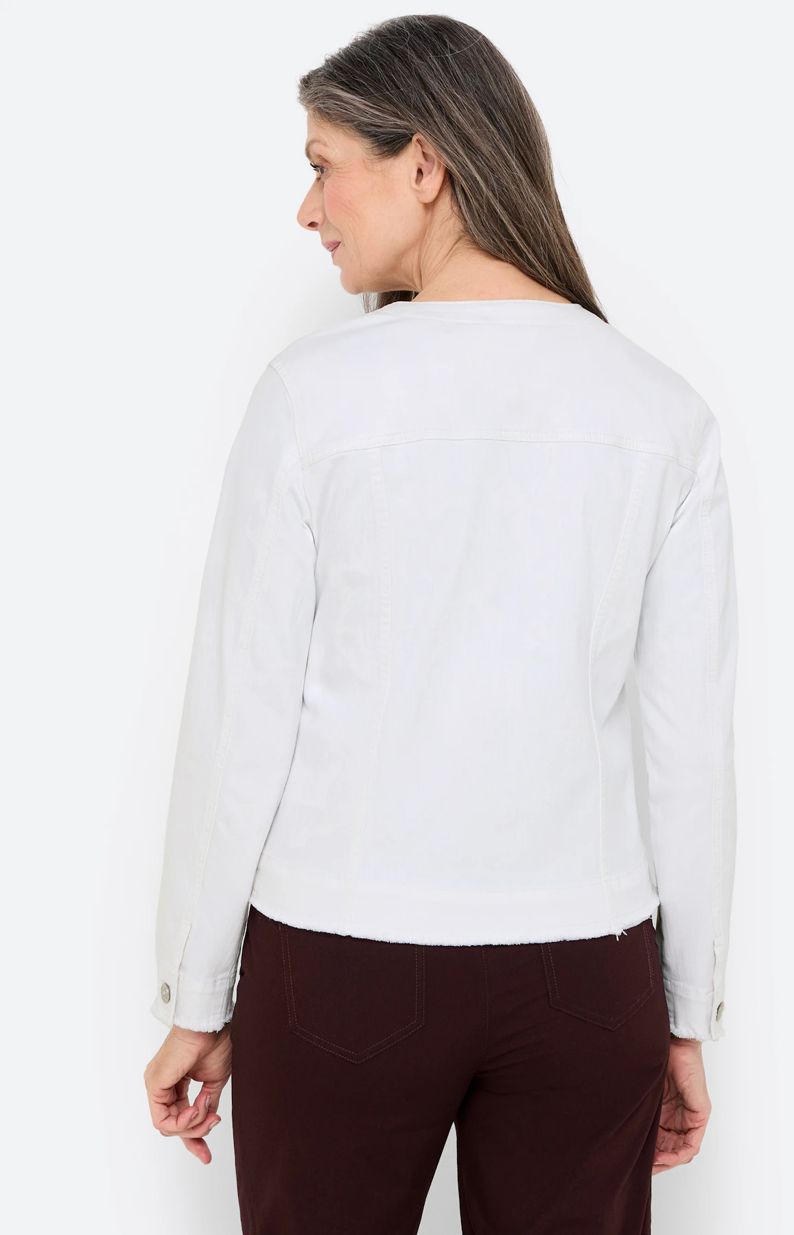 Blazer van denim, wit