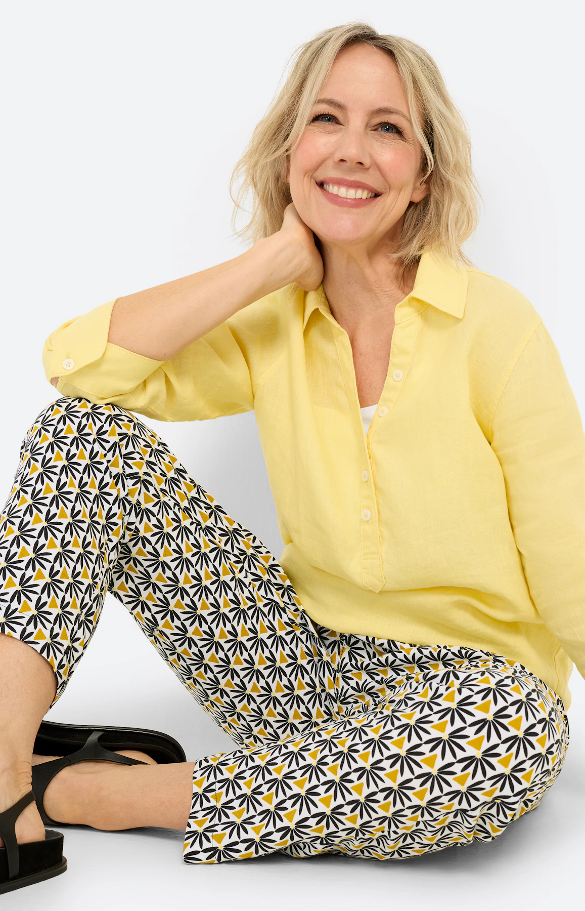 Jogger, elastische band 28 inch, olijf