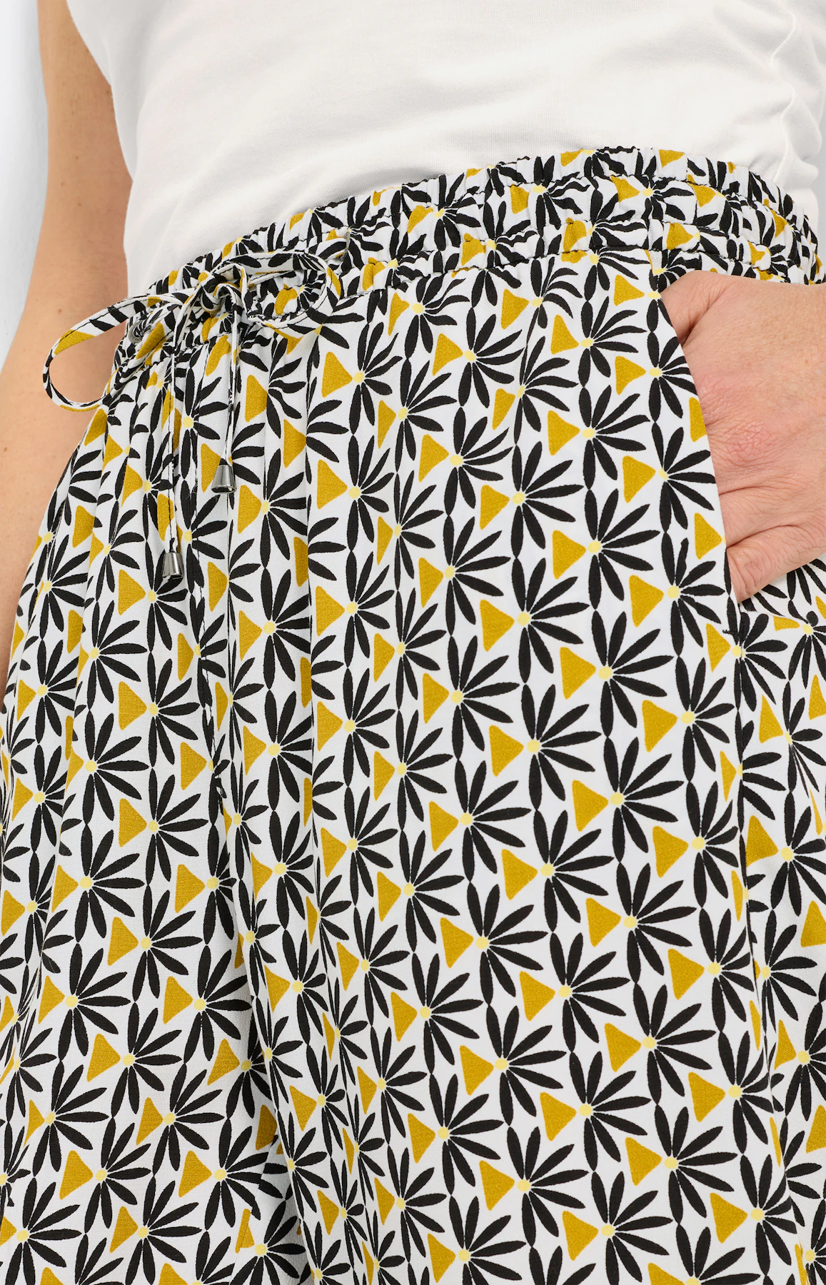 Jogger, elastische band 28 inch, olijf