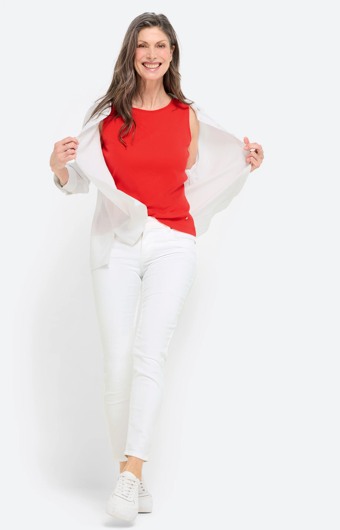 Twinset effen top, rood