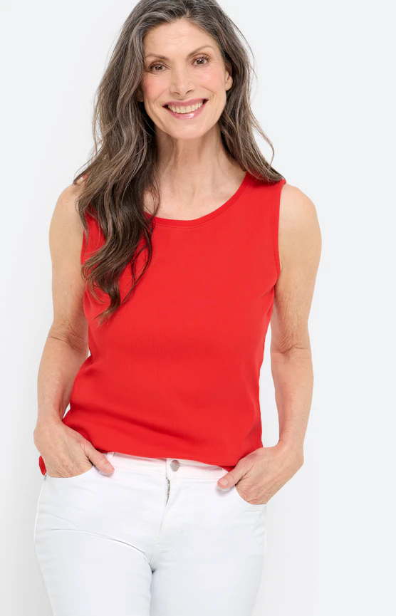 Twinset effen top, rood