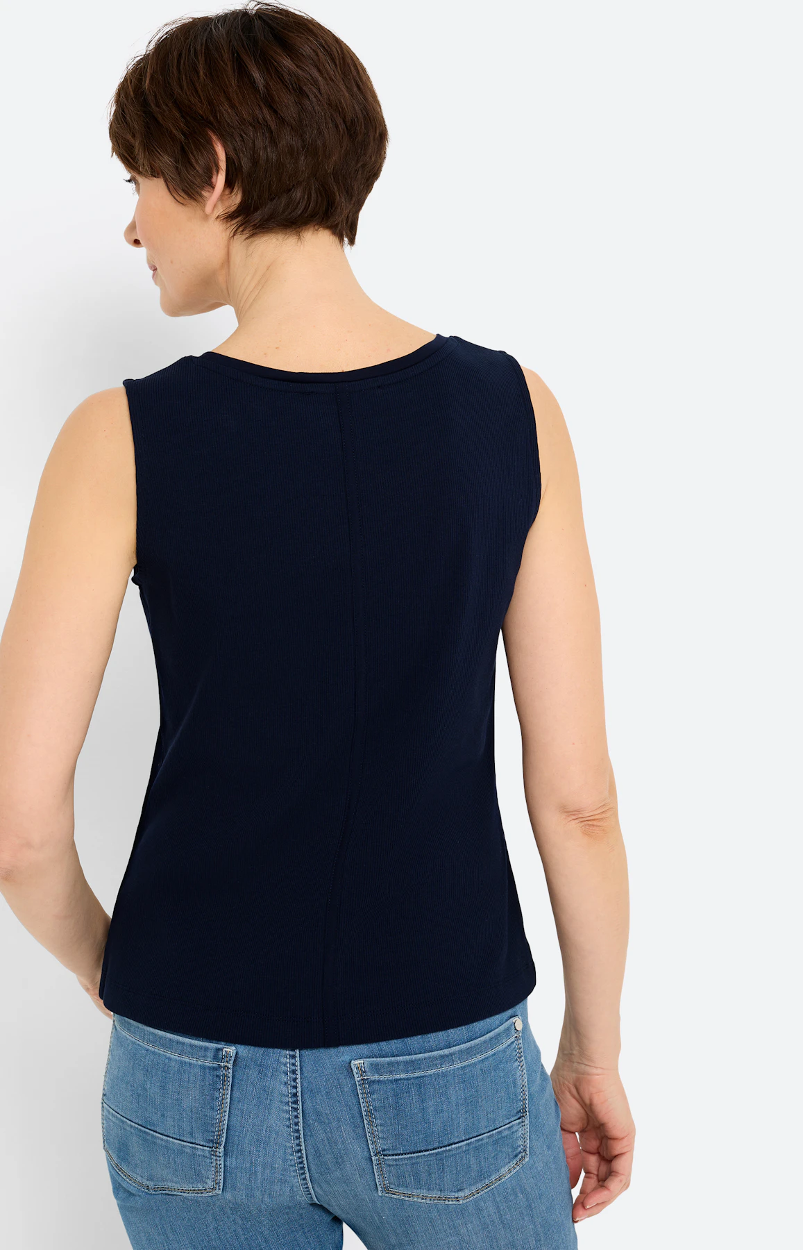 Twinset effen top, navy
