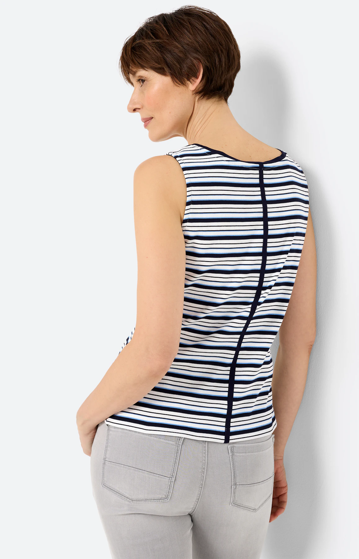 Twinset top met strepen, navy