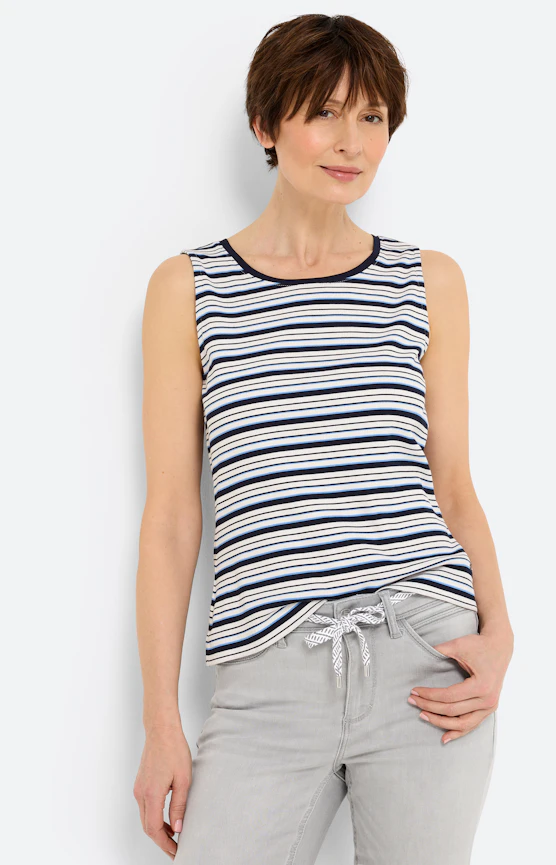 Twinset top met strepen, navy