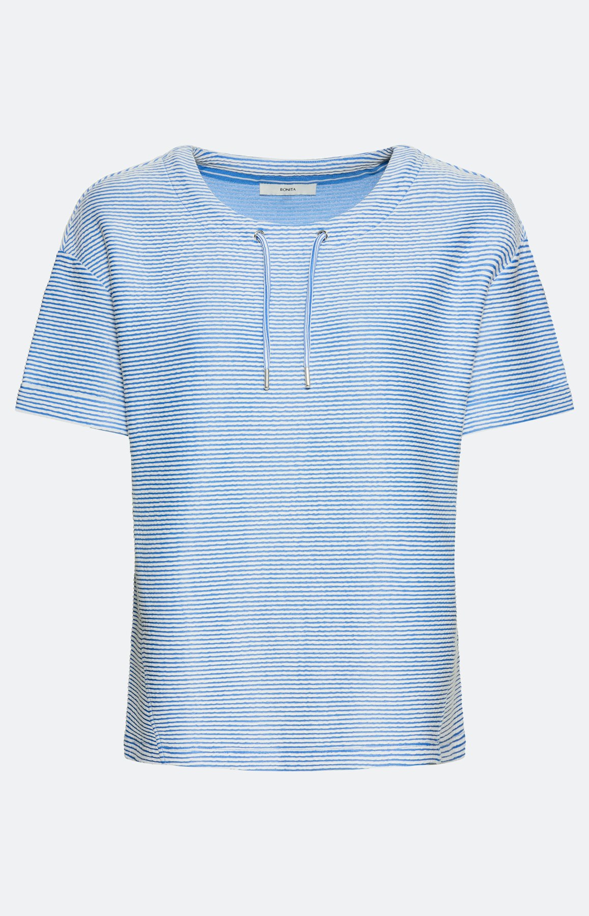 Sweatshirt met strepen, middenblauw