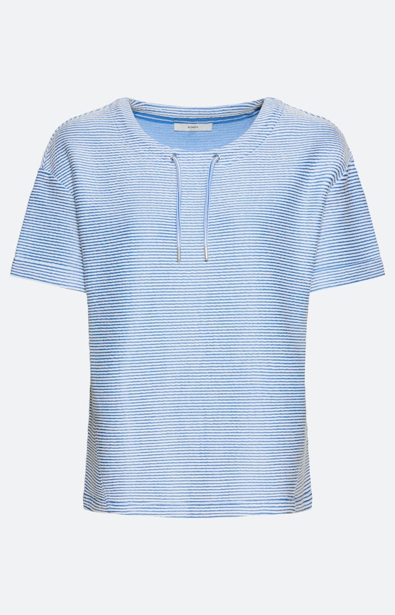 Sweatshirt met strepen, middenblauw