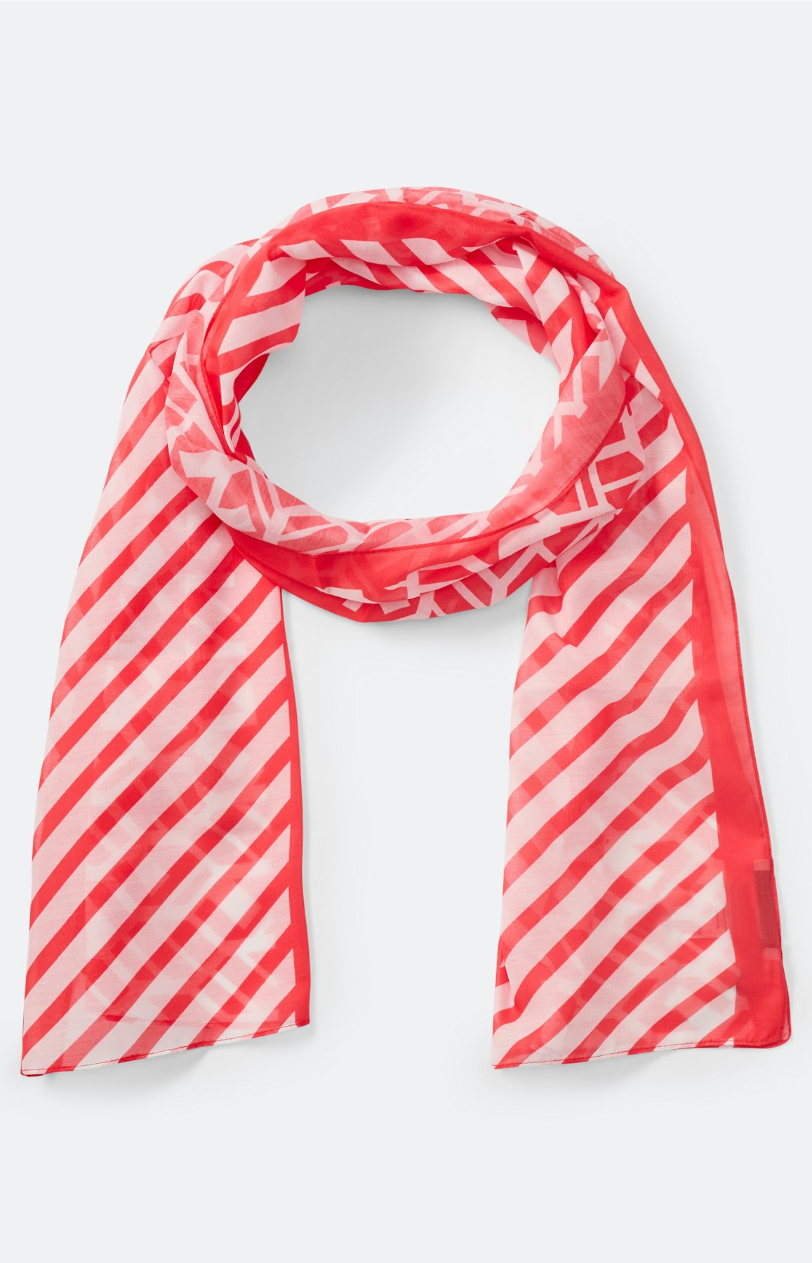 Sjaal met grafisch motief, rood