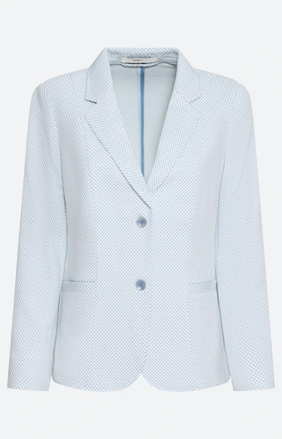 Blazer mit Struktur, softblau