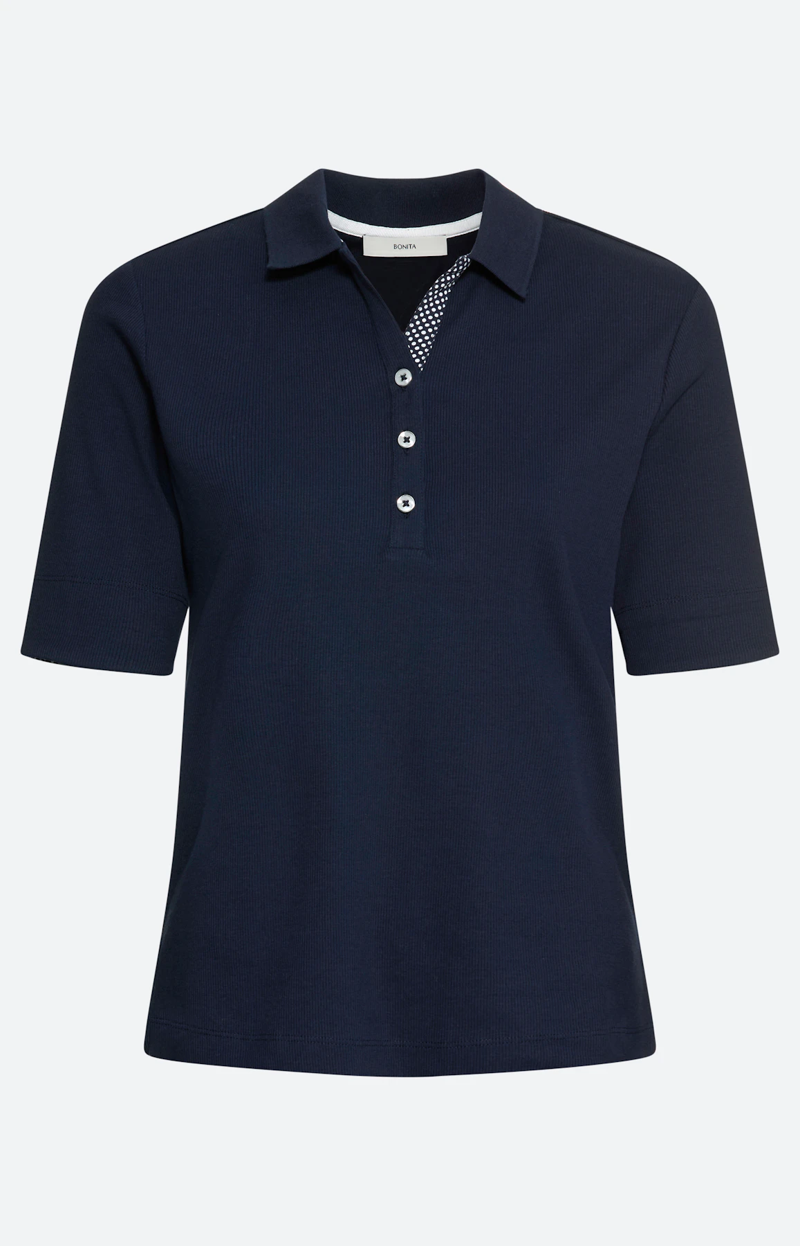 Poloshirt met knoopsluiting, navy