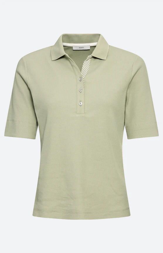 Poloshirt met knoopsluiting, grasgroen