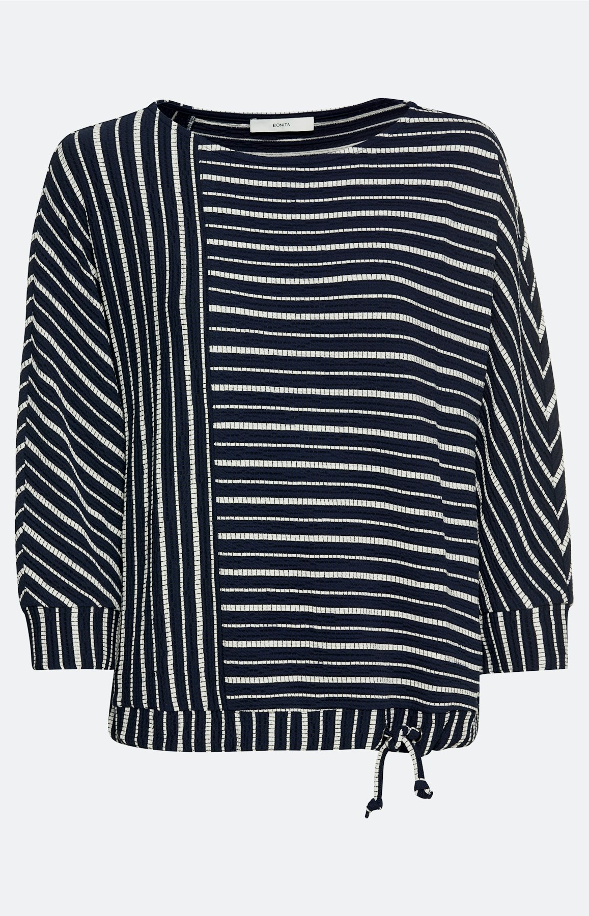Shirt met streepdessin, navy