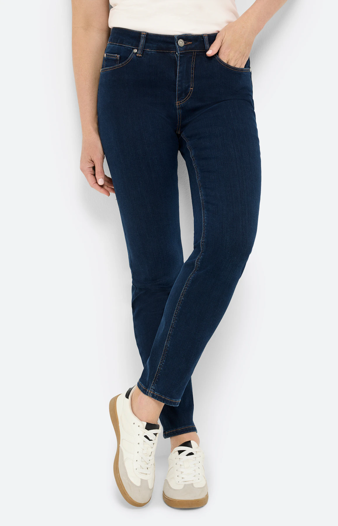 Jeans in regular fit 30 inch, dark denim