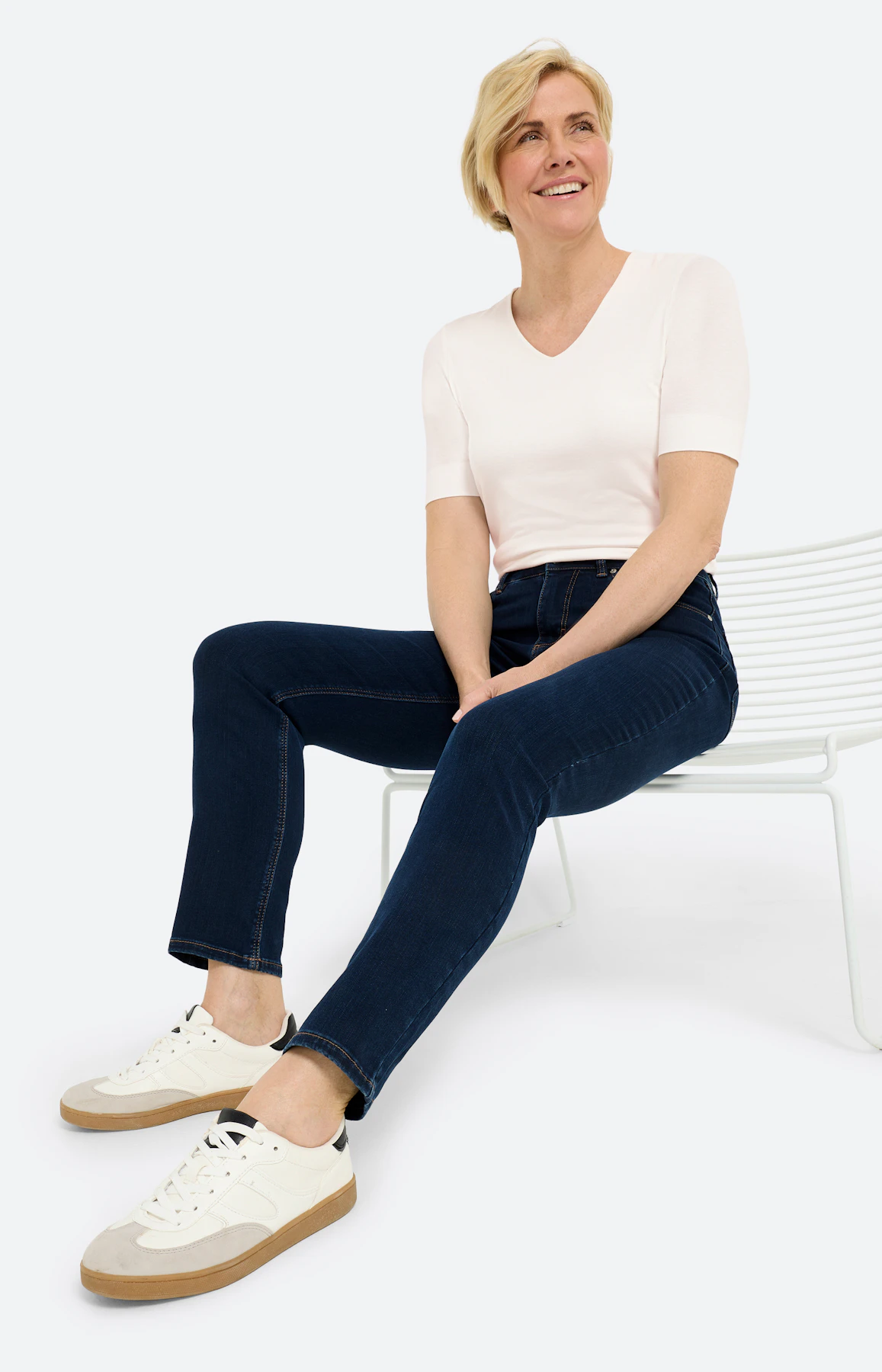 Jeans in regular fit 30 inch, dark denim