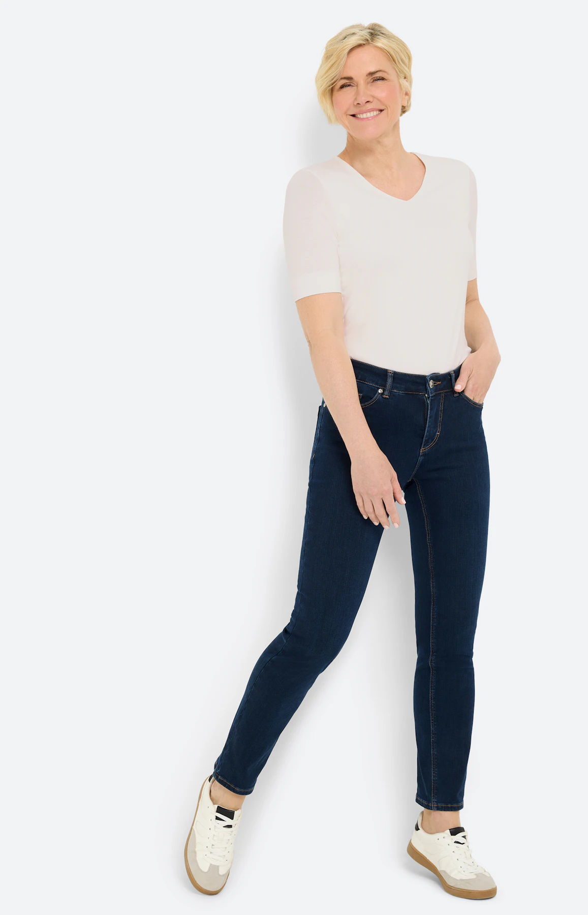 Jeans in regular fit 30 inch, dark denim