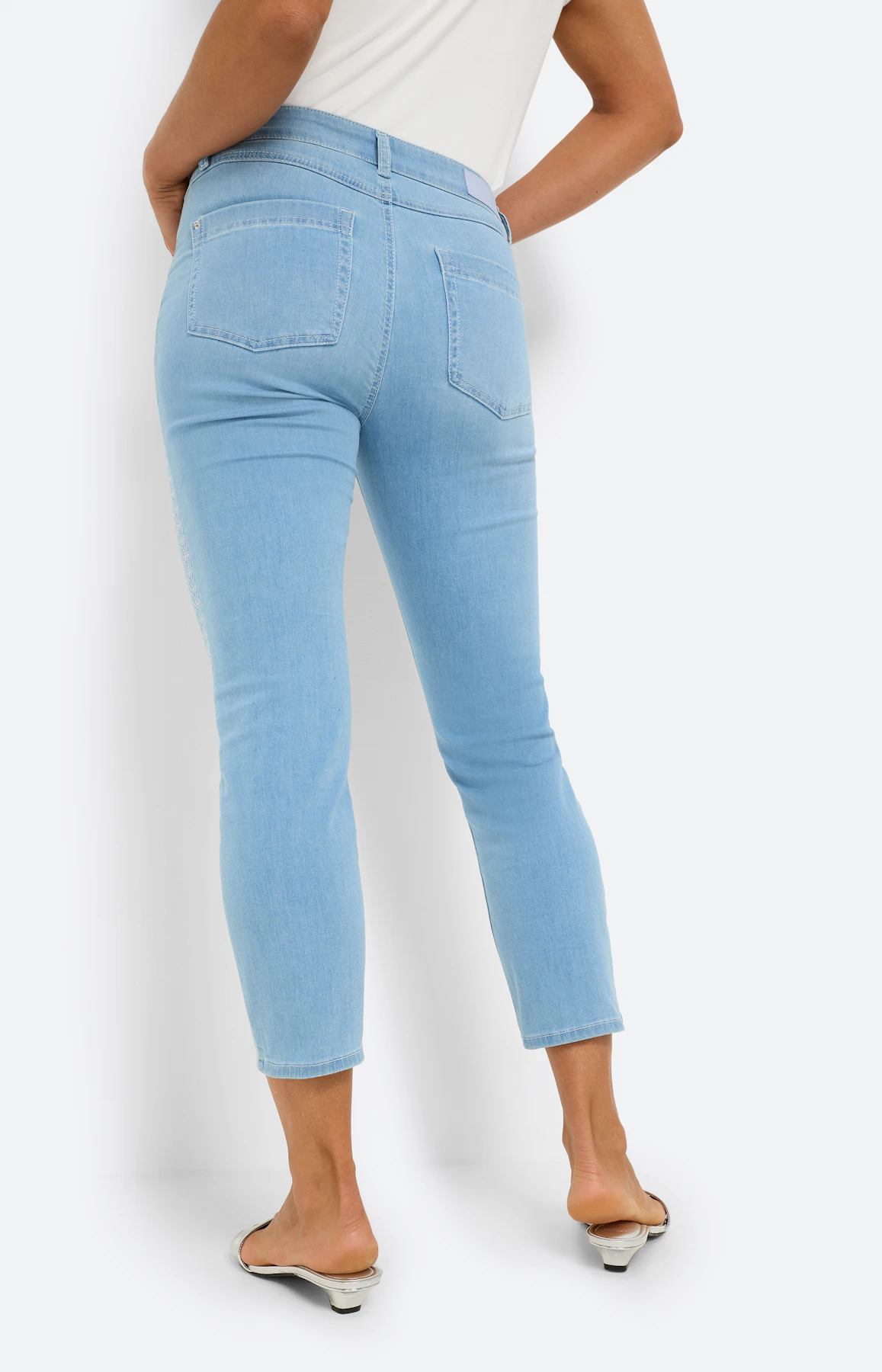 Jeans in slim fit 26 inch, mid stone