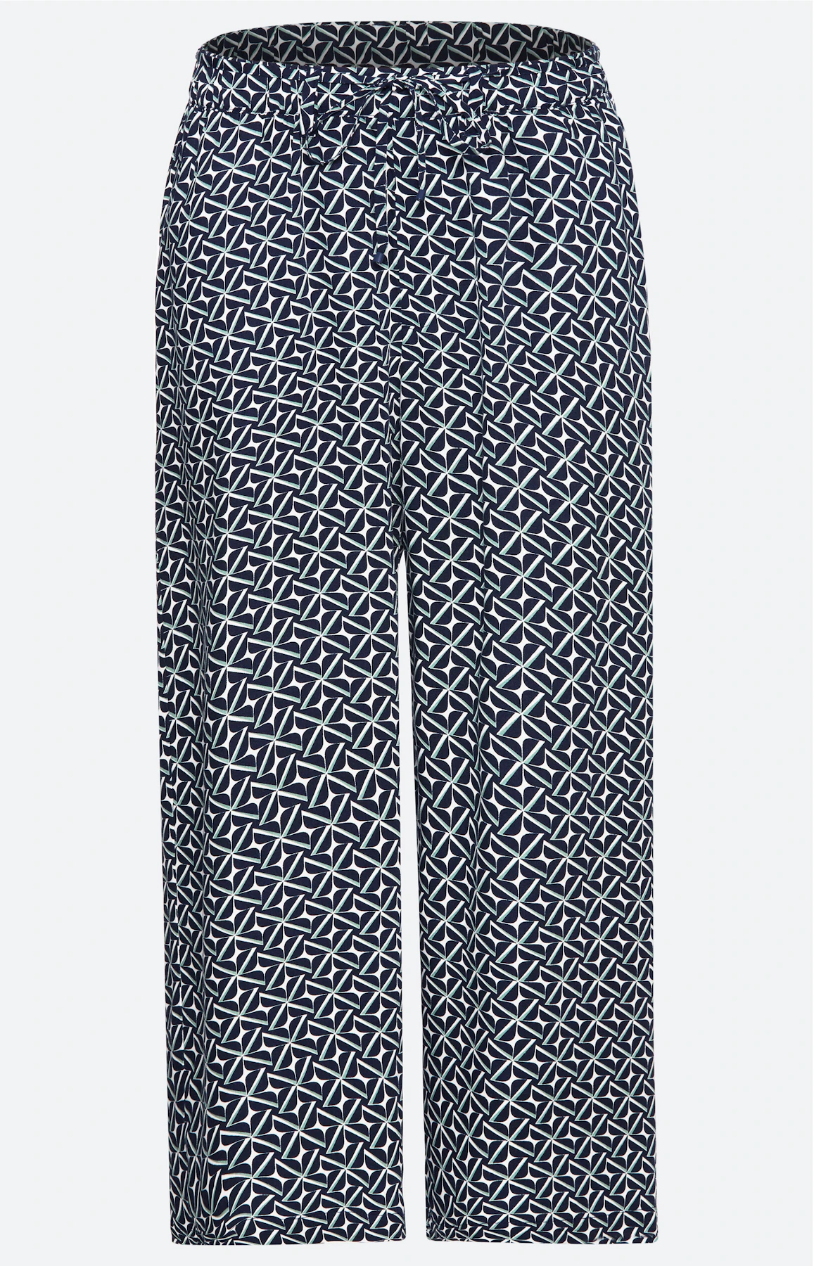 Culotte met print all-over, navy