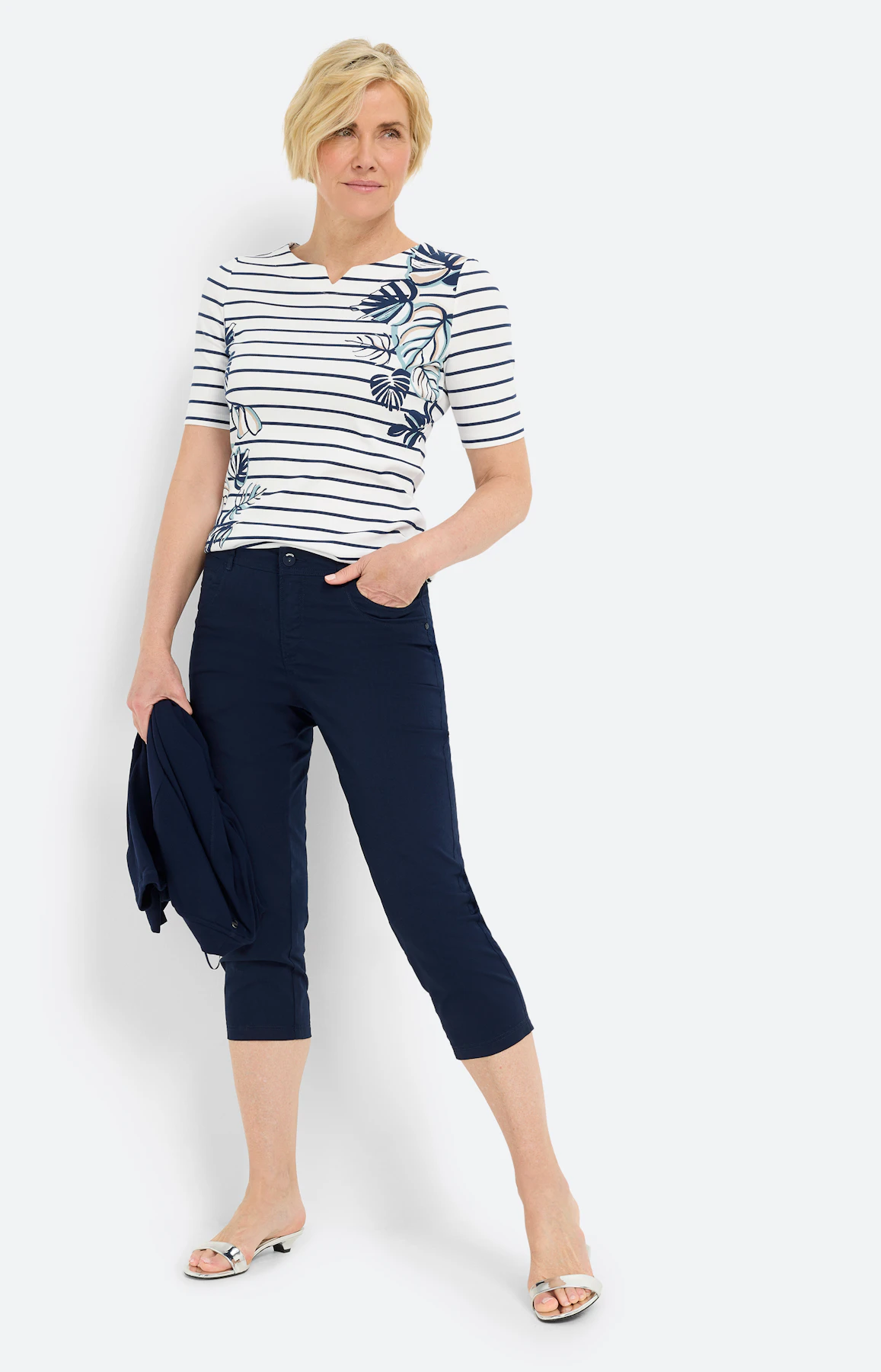Capribroek van papertouch, navy