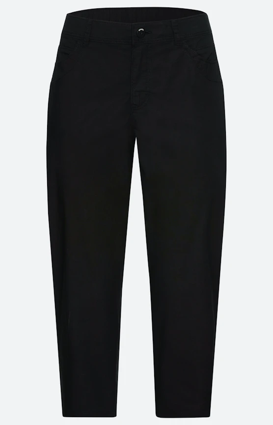 Caprihose aus Papertouch, schwarz
