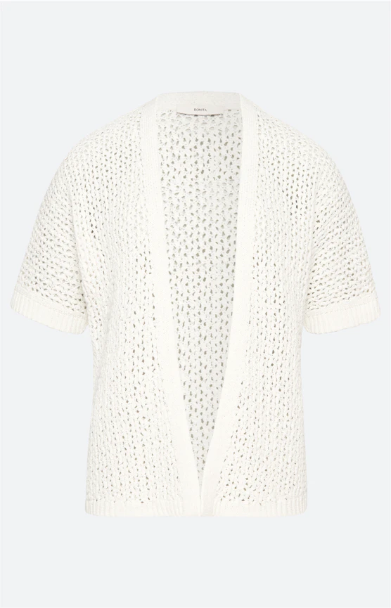 Cardigan ohne Verschluss, weiß