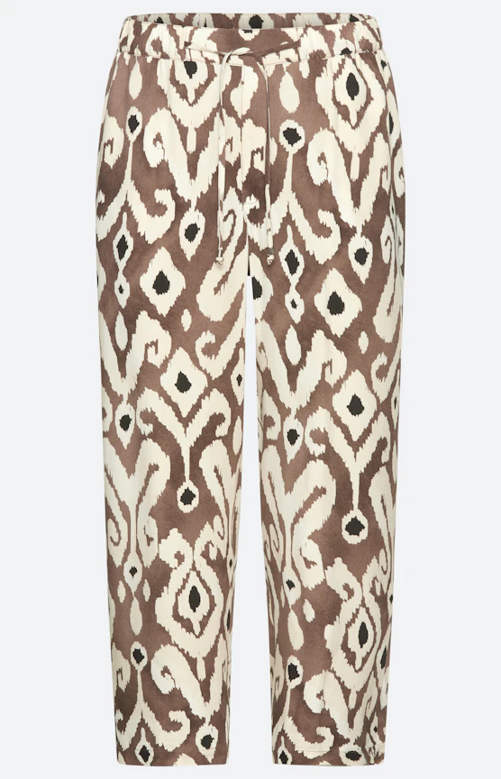 Culotte met print all-over, bruin