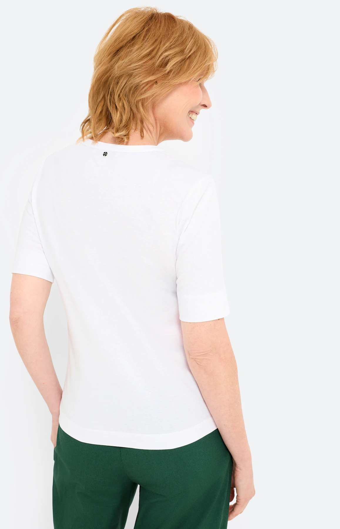 T-shirt met frontprint, wit