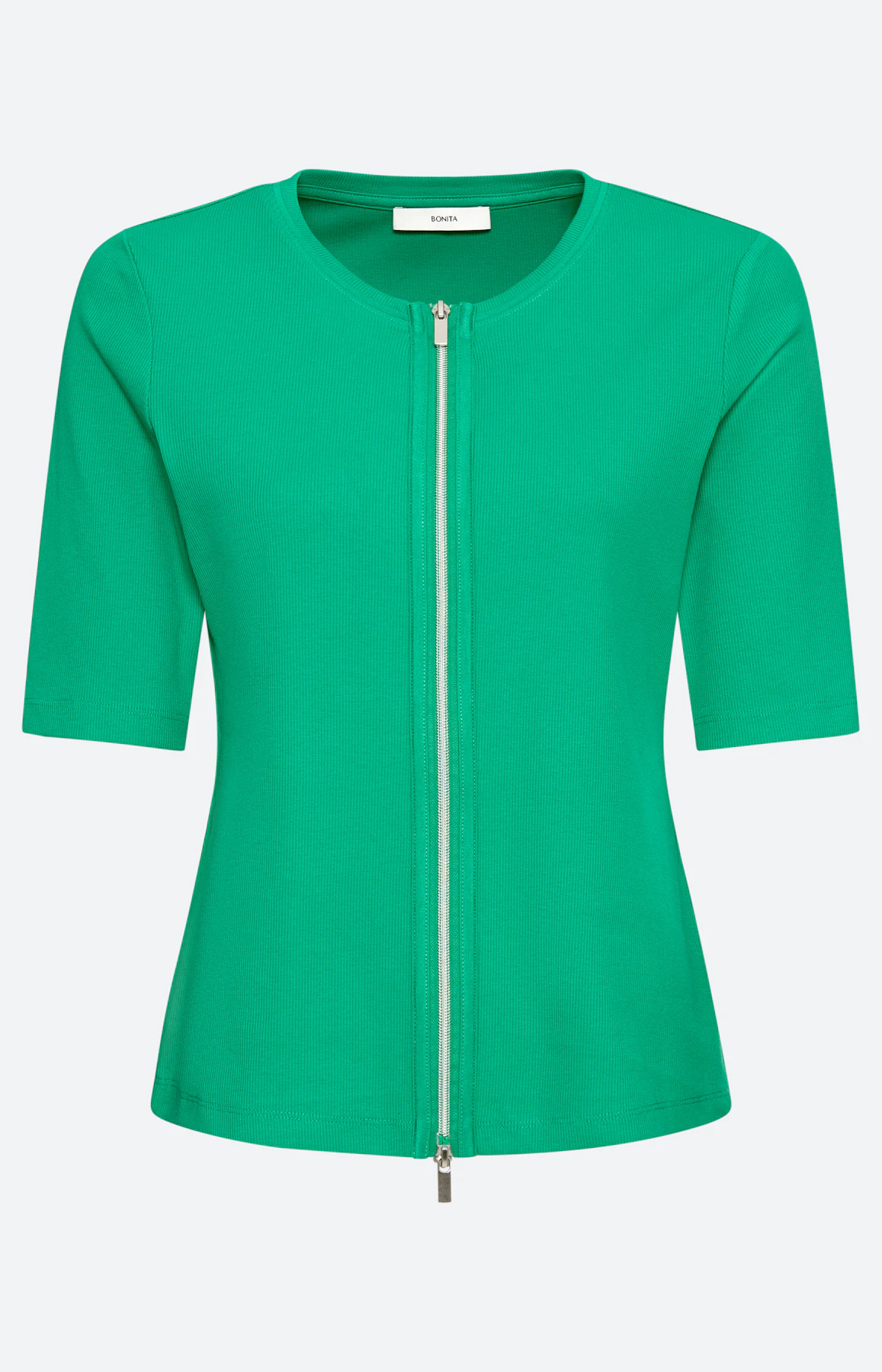 Jerseyjasje met een rits, felgroen