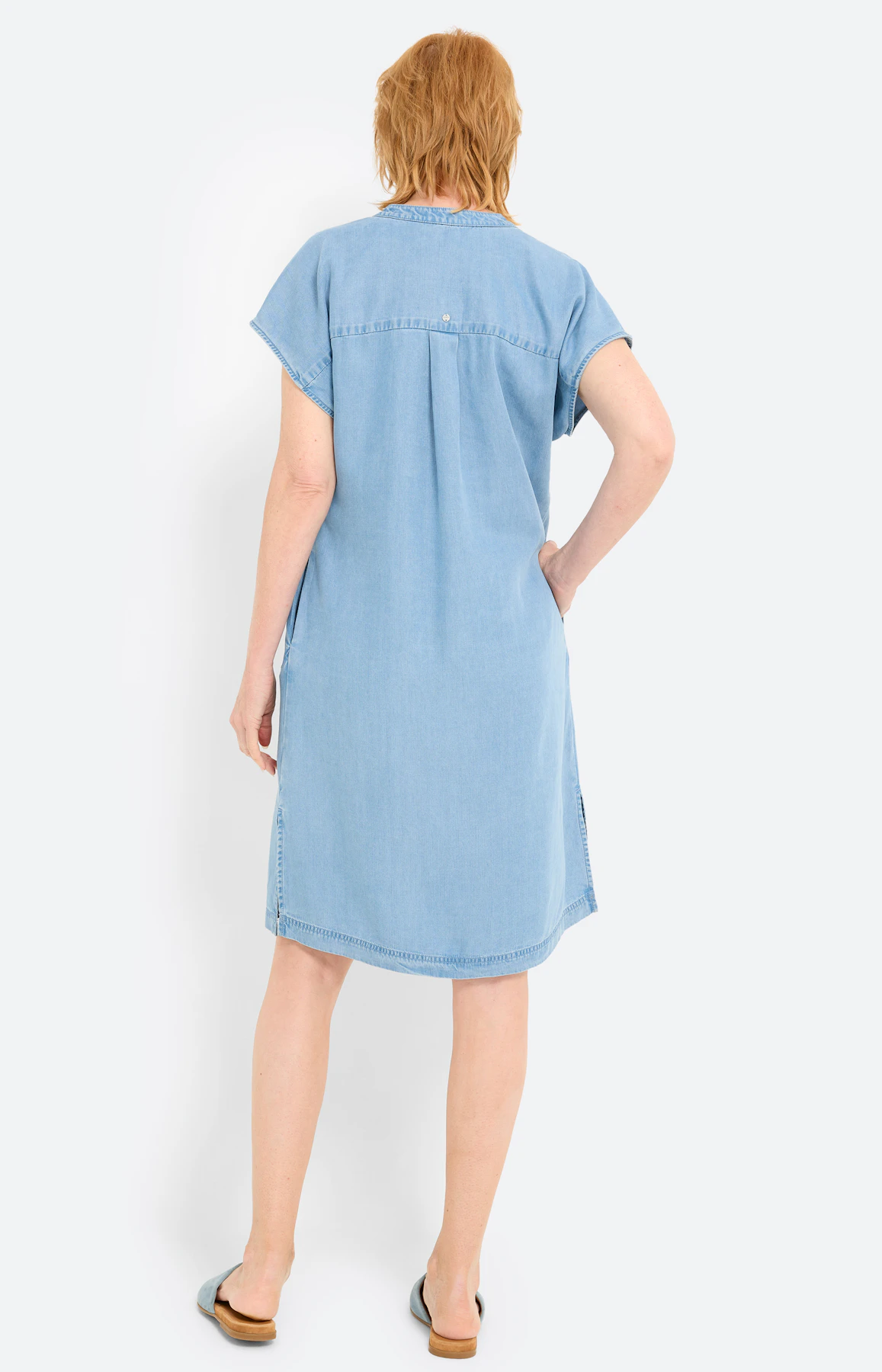 Jurk in jeans-look, mid blue