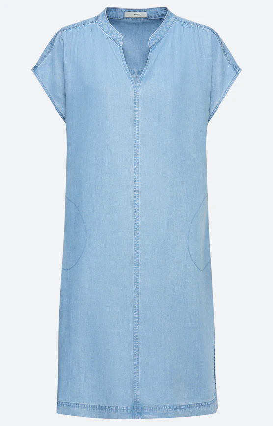 Kleid im Jeans-Look, mid blue
