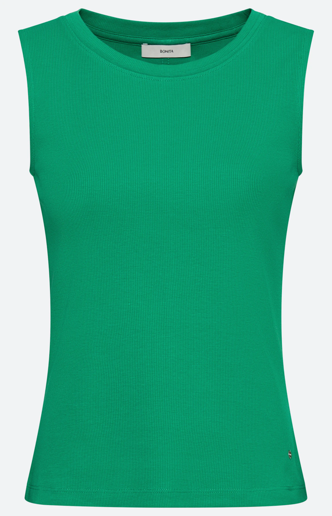 Top met tape-beleg, felgroen