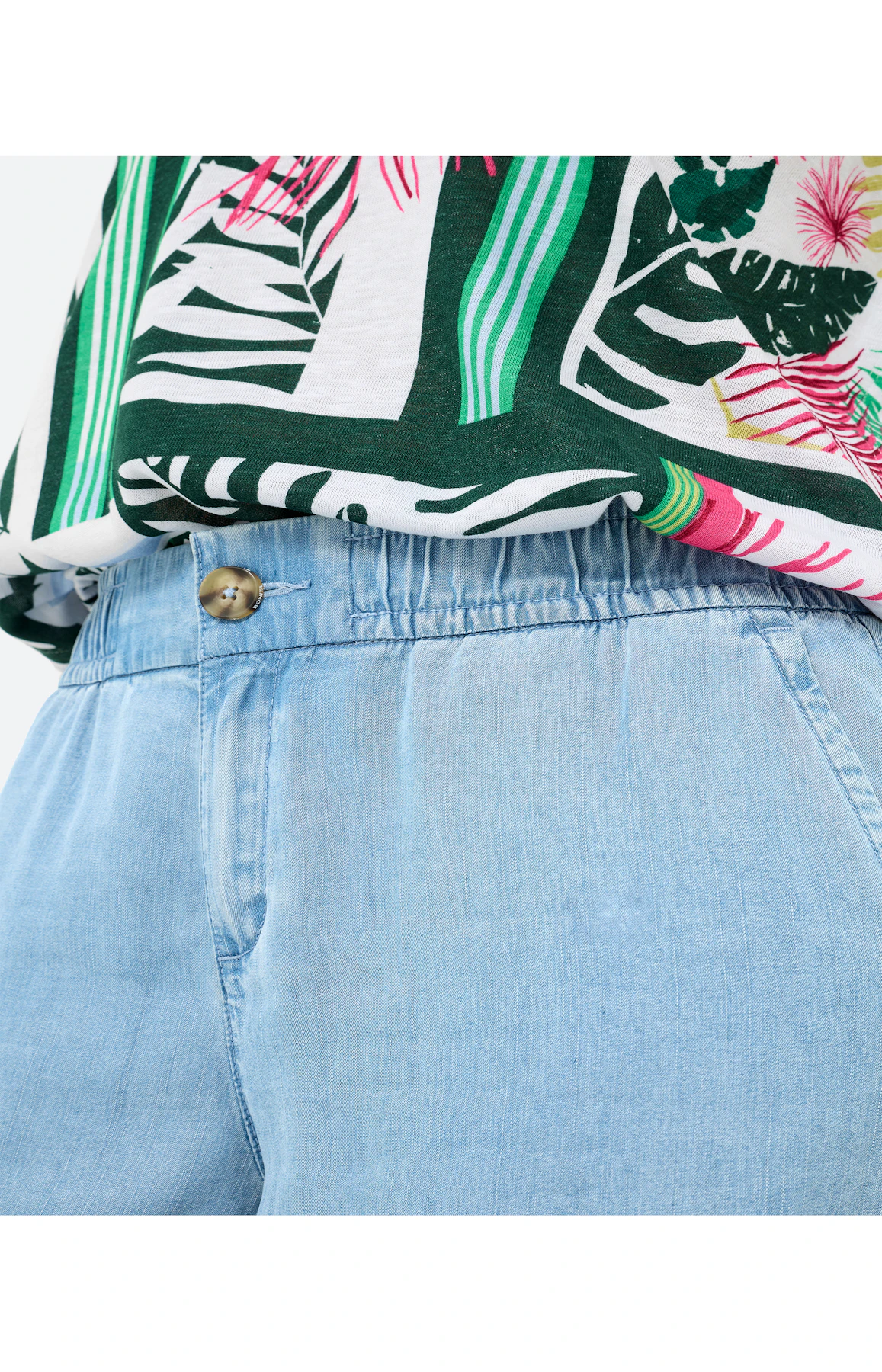 Culotte in jeans-look 24 inch, mid blue