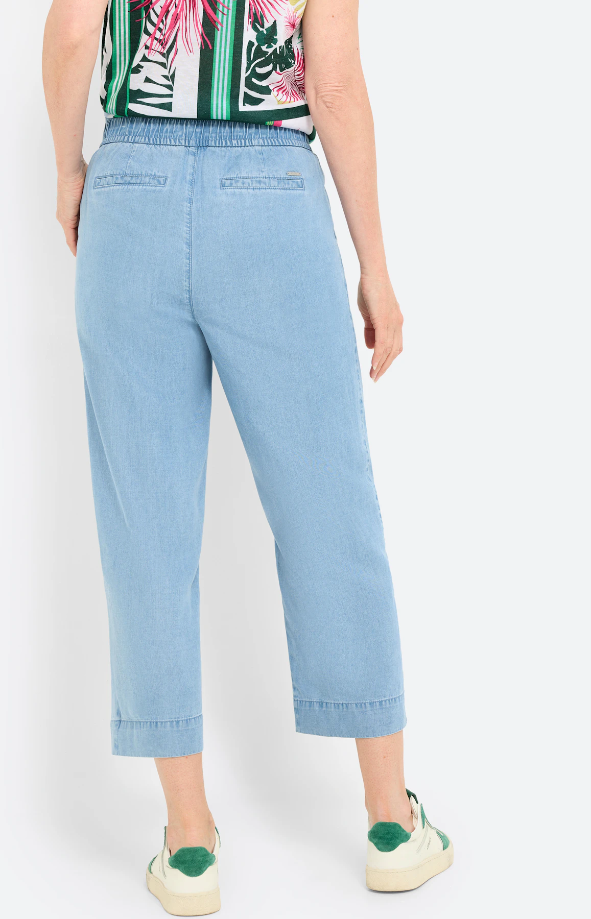 Culotte in jeans-look 24 inch, mid blue