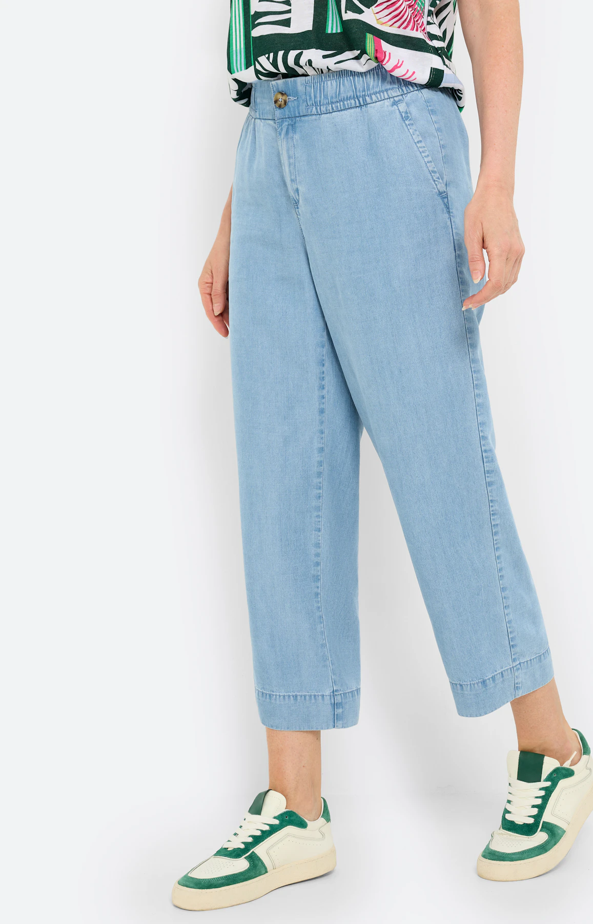 Culotte in jeans-look 24 inch, mid blue