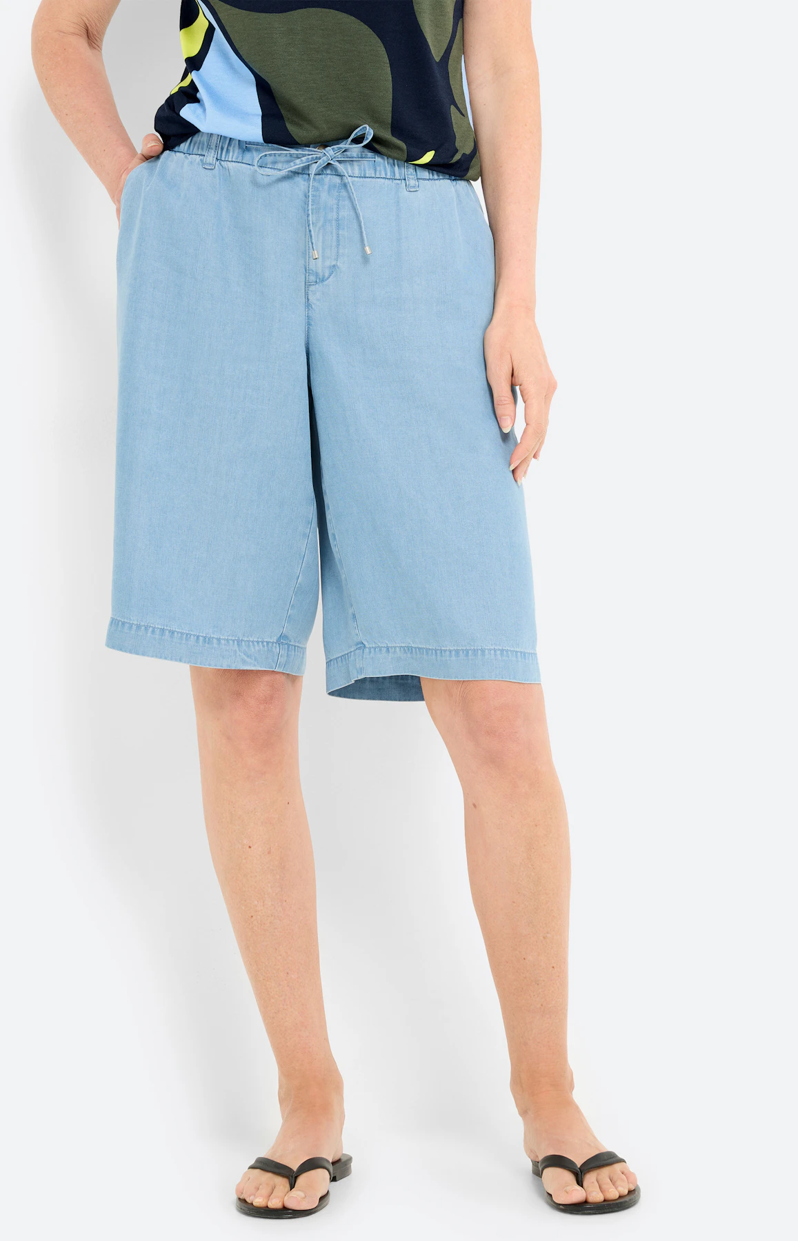 Bermuda in jeans-look, mid blue