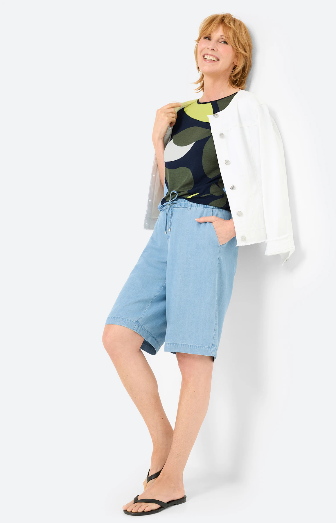 Bermuda in jeans-look, mid blue