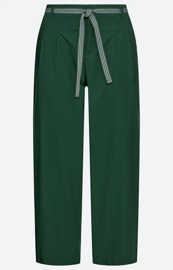 Hose mit Bundfalten 24Inch, kieferngrün