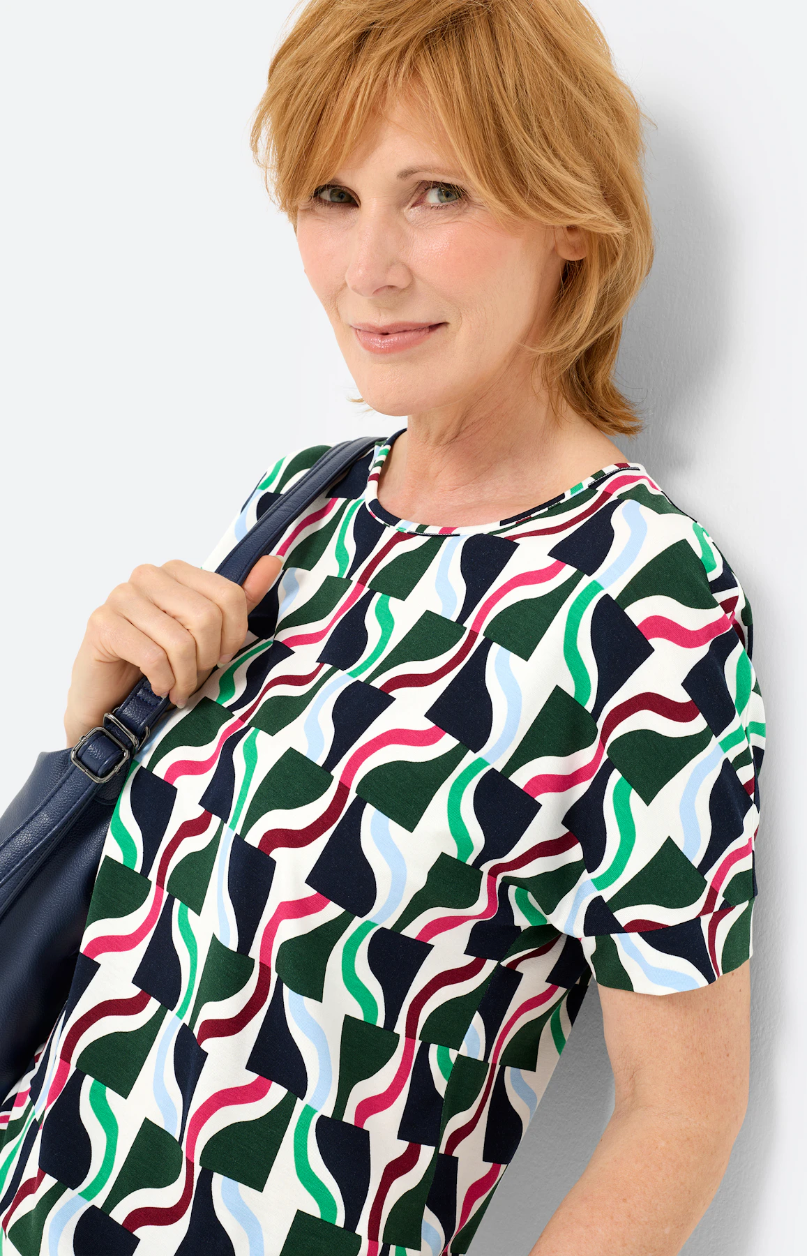 T-shirt met all-over-print, multicolour