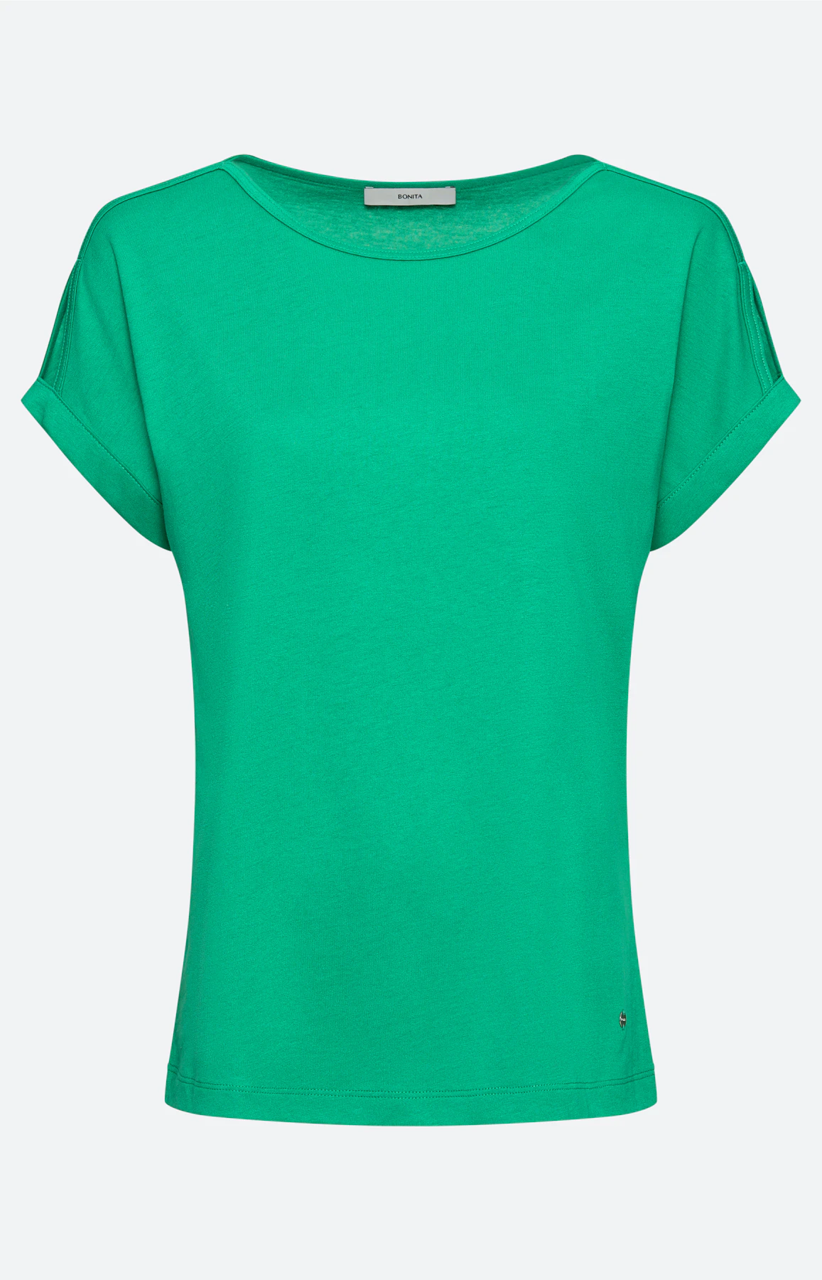 T-shirt met split in de mouwen, felgroen