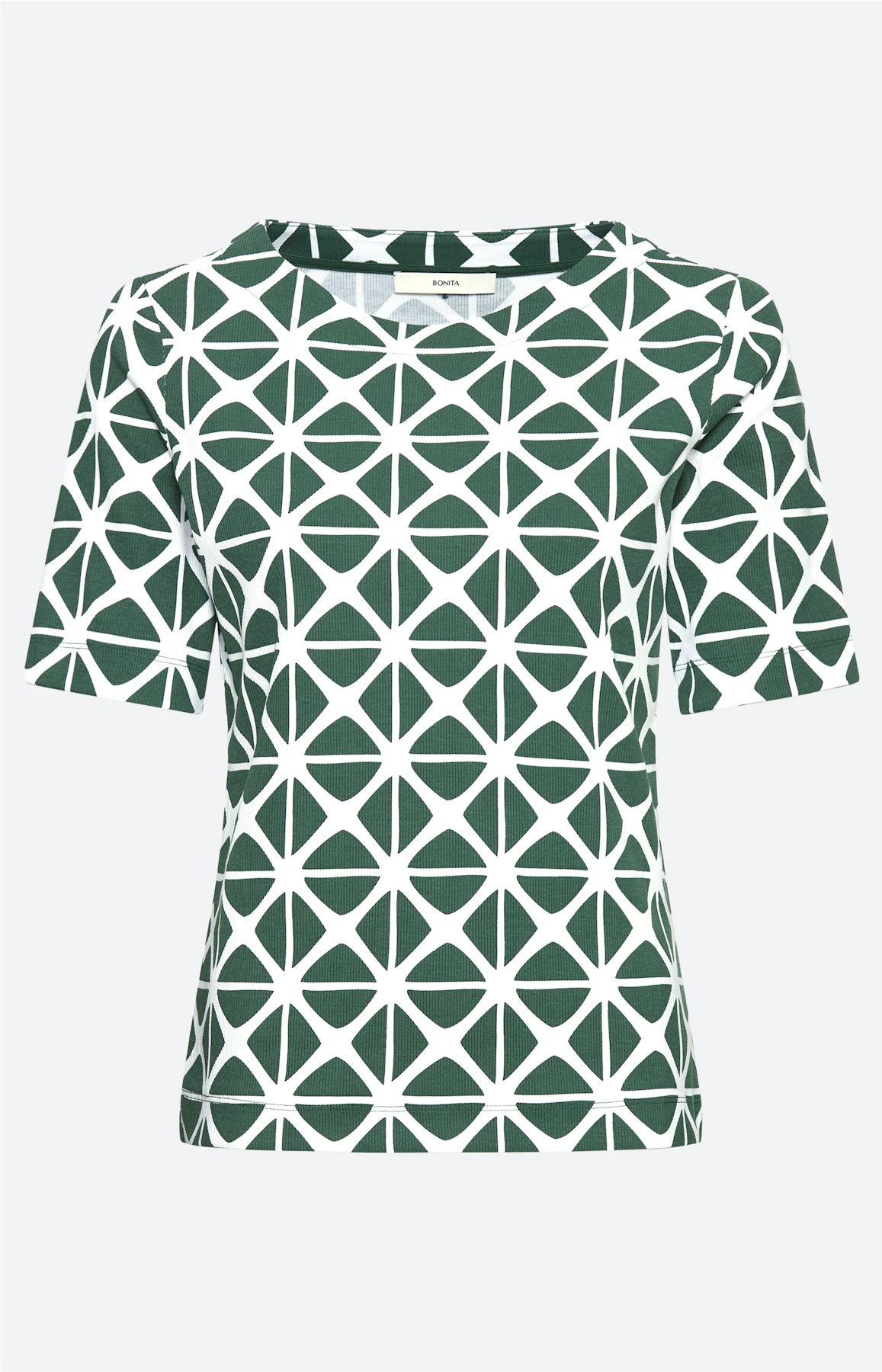 T-shirt met grafische print, dennengroen