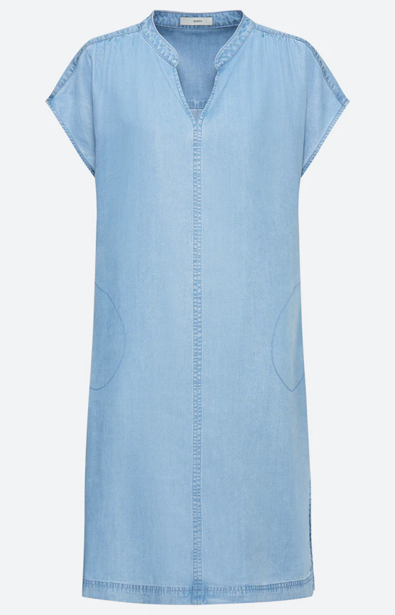 Jurk in jeans-look, mid blue